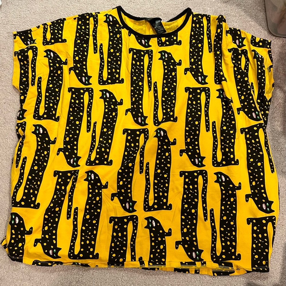 Nooworks Circle Dress Long Cat Yellow XL